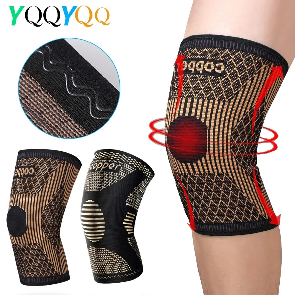 Recovery Gear Accessories: Copper Knee Compression Sleeve Brace for Arthritis Pain & Knee Pain Support / Rungear
