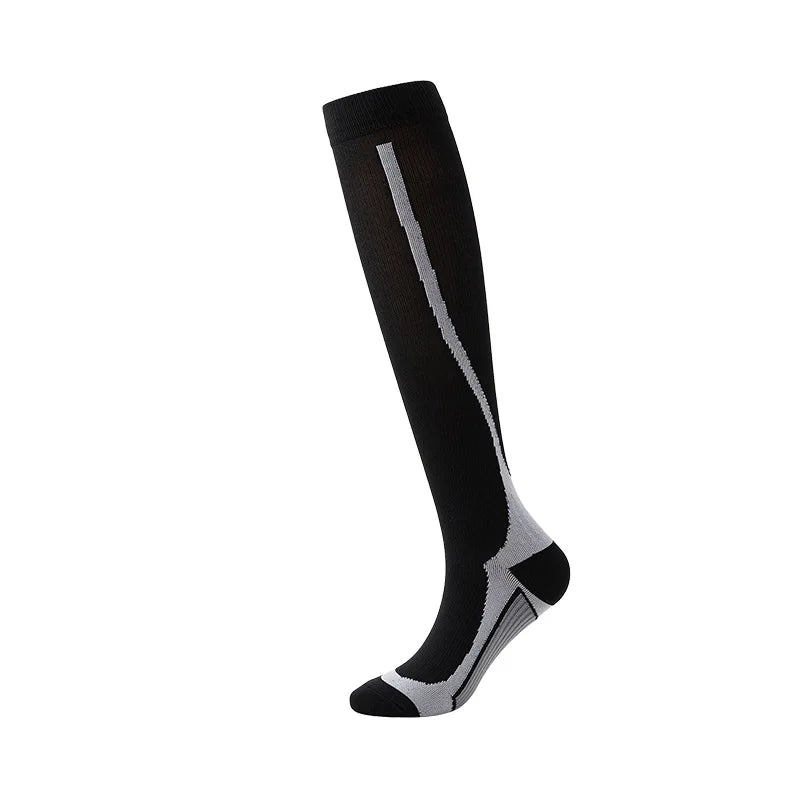 Compression Sock Accessories: Unisex Non-Slip, Knee-High Sports Compression Socks For Fitness / Rungear
