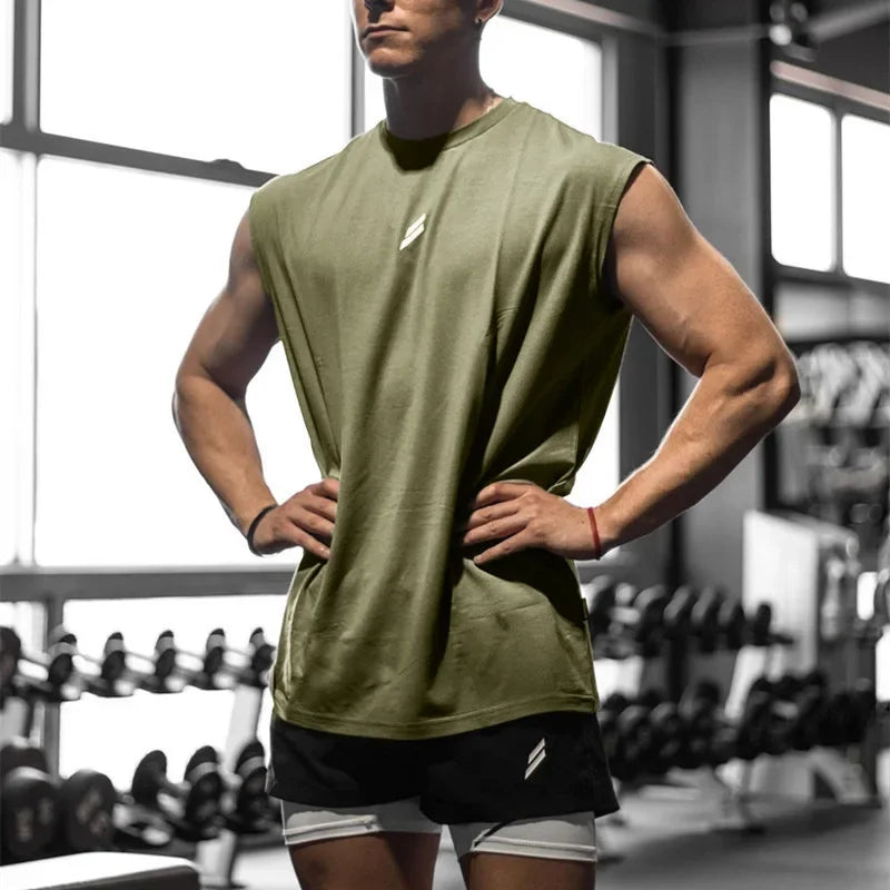 Men's Running Apparel: Sleeveless, Quick-Dry, Breathable Mesh Workout Tank T-Shirt / Rungear