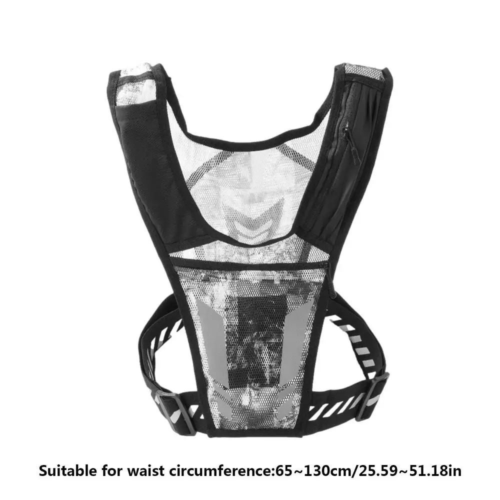 Trail Lightweight Gear: Reflective, Ultra-Light, Breathable, Outdoor Trail Running Backpack Fitness Vest / Rungear