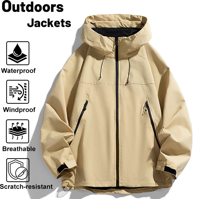 Women's Waterproof Windbreaker Outdoor Sport Rain Coat Hiking Camping Climbing Trekking