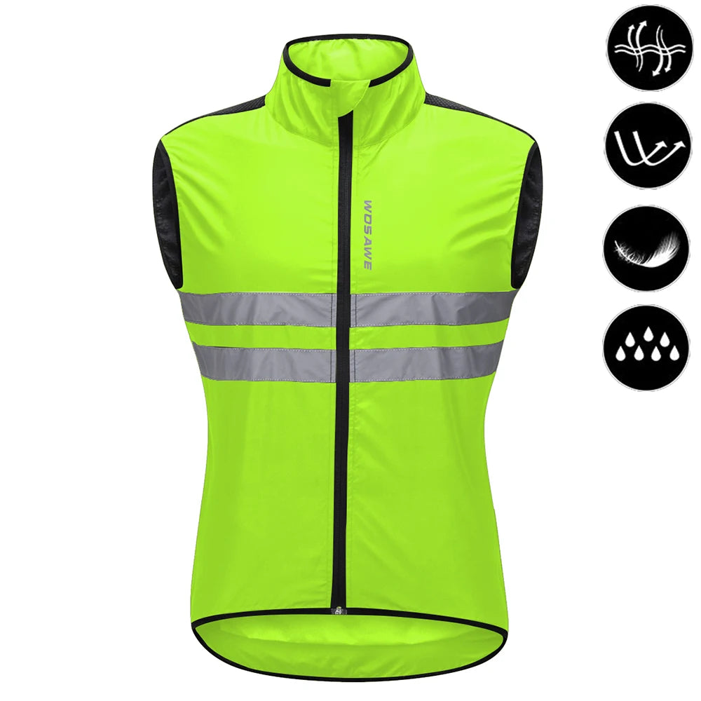WOSAWE Men's Packable Reflective Windproof Windbreaker Jacket
