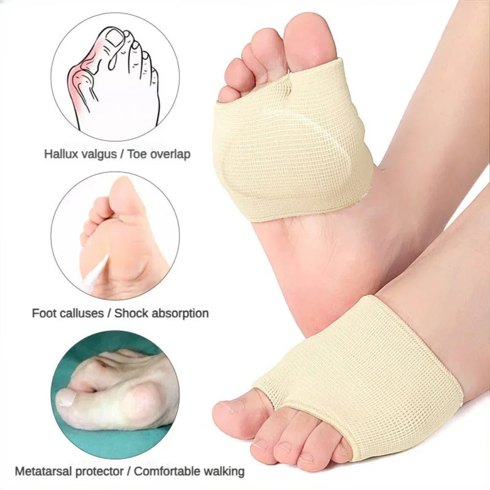 Foot Recovery Accessories: Metatarsal Pads Forefoot Pads, Anti Slip Shock Resistance Pressure Reduction Thickened Foot Protectors / Rungear