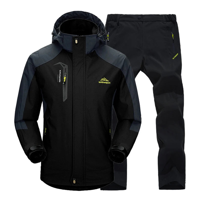Men's Running And Trail Gear Apparel: Thermal, Waterproof, Windproof, Hooded Jacket and Pants Sets / Rungear