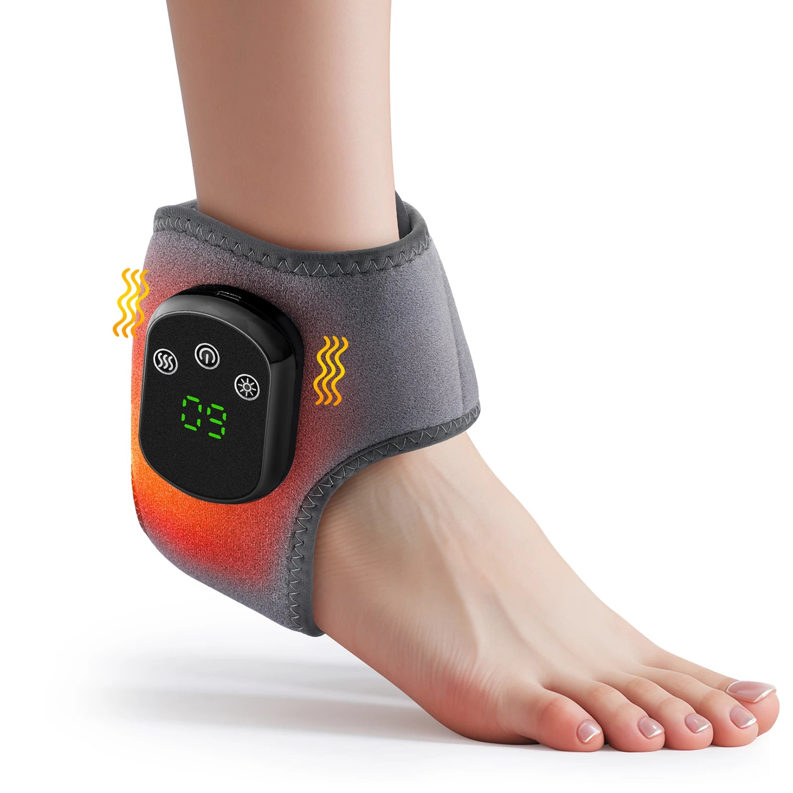 Electric Heating Wrist Brace Vibration Massage Hot Compress Ankle Wrap And Hand Protector Rechargeable Wristband