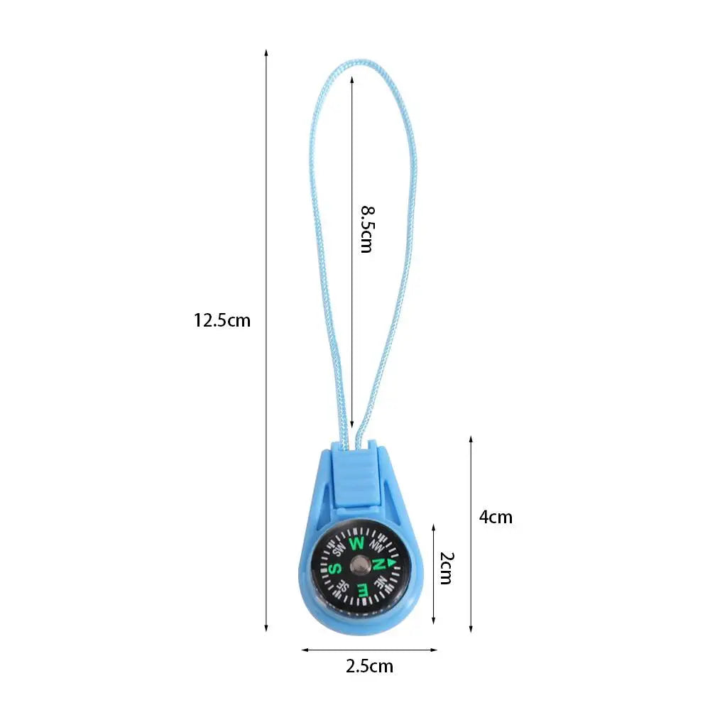 Running Trail Accessories: Waterproof, Durable, Mini Multifunctional Pocket Survival Compass For Hiking / Rungear