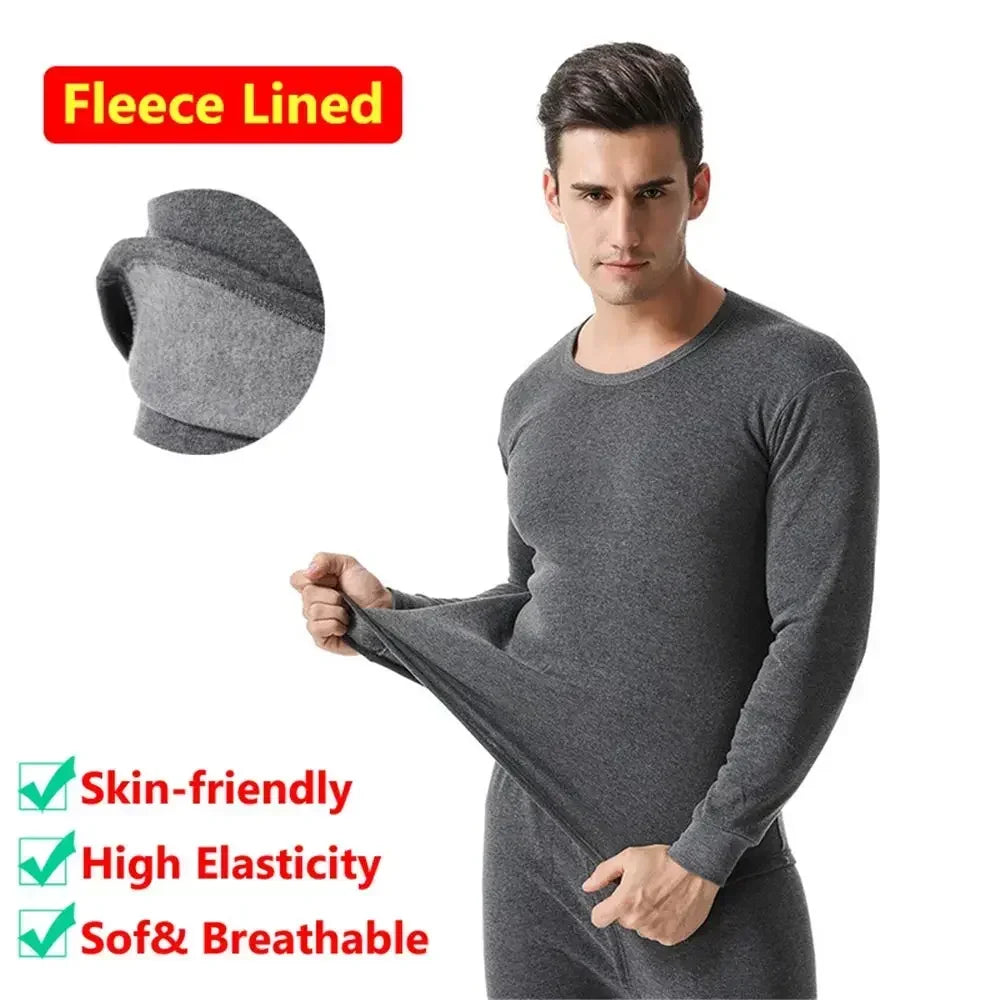 Men's Thermal Apparel: Moisture-Wicking Breathable Long Thermal Underwear Set / Rungear