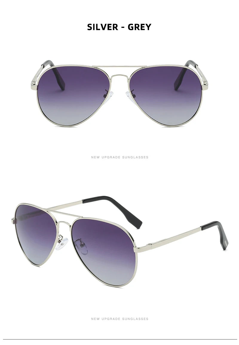 Men's Sunglasses Gear: Classic, Polarized Metal Black Aviation Sunglasses UV400 / Rungear