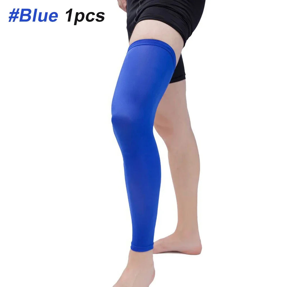 Running Compression Apparel: 1PC Full Length, Unisex, Compression Sports Leg Sleeve for Thigh, Knee, Calf / Rungear