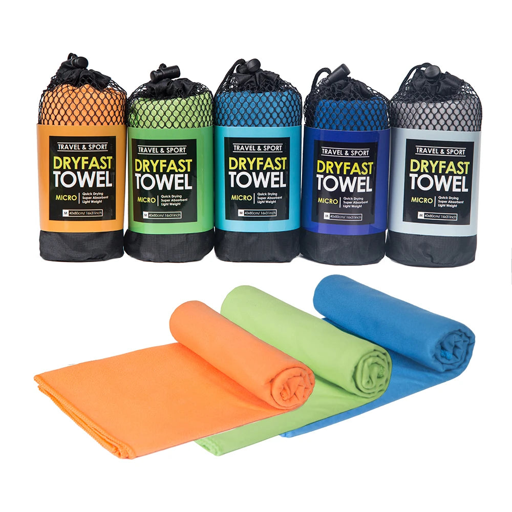 Running Gear Accessories: Microfibre Compact, Absorbent, Ultra Soft Fast Drying Sports Towel / Rungear
