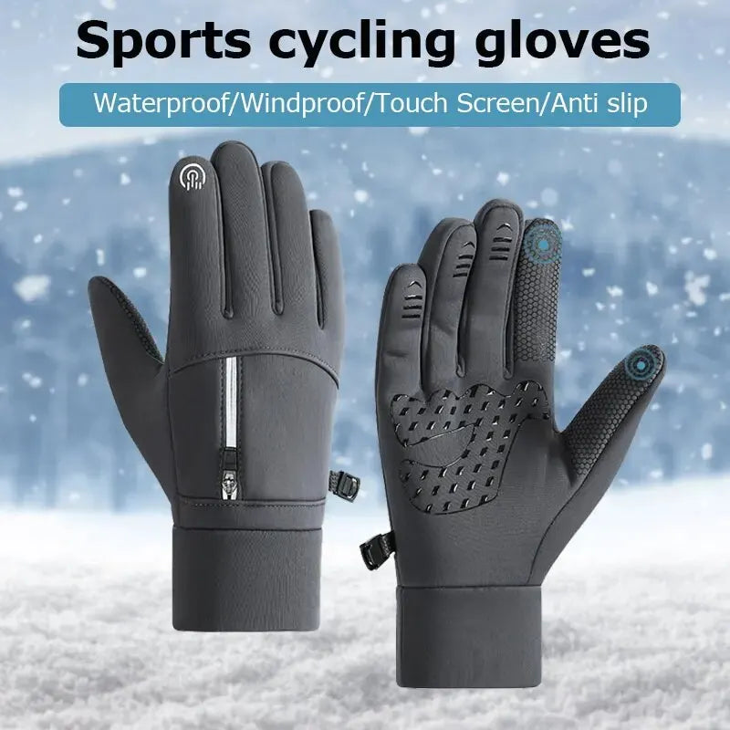 Running Winter Gear: Warm, Waterproof, Thermal Sports Glove for Running, Hiking, Walking / Rumgear