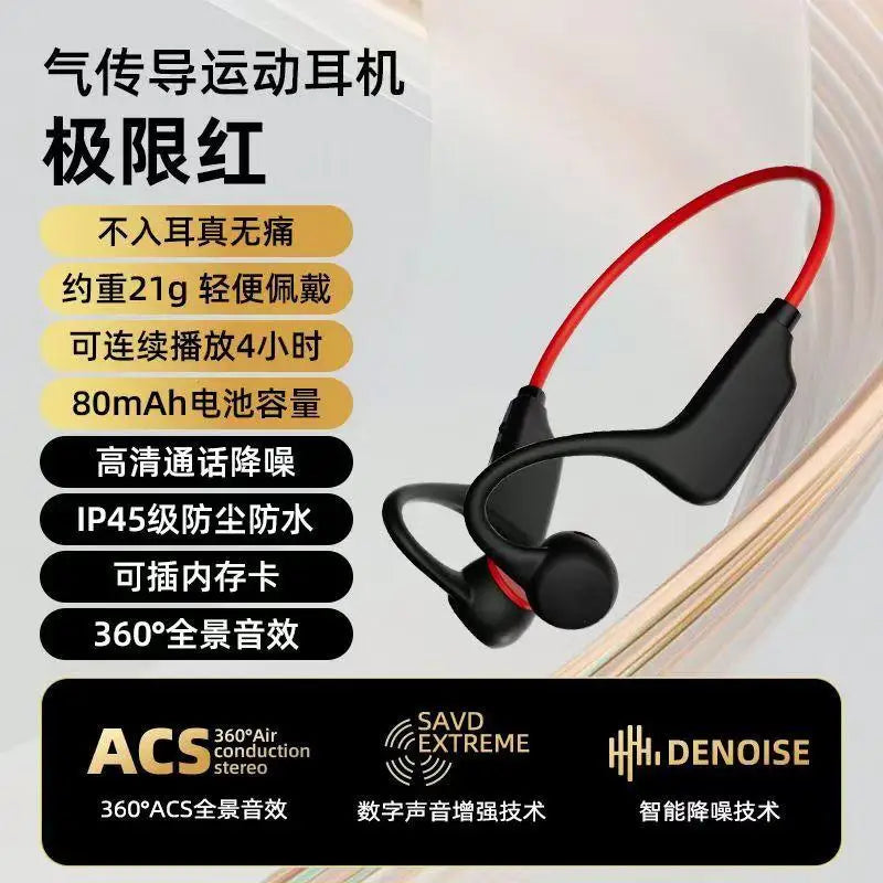 Bone Conduction Tech: BoIPX8 Waterproof, MP3 32GB Bluetooth 5.4 Bone Conduction Headphones with Mic 2026 / Rungear