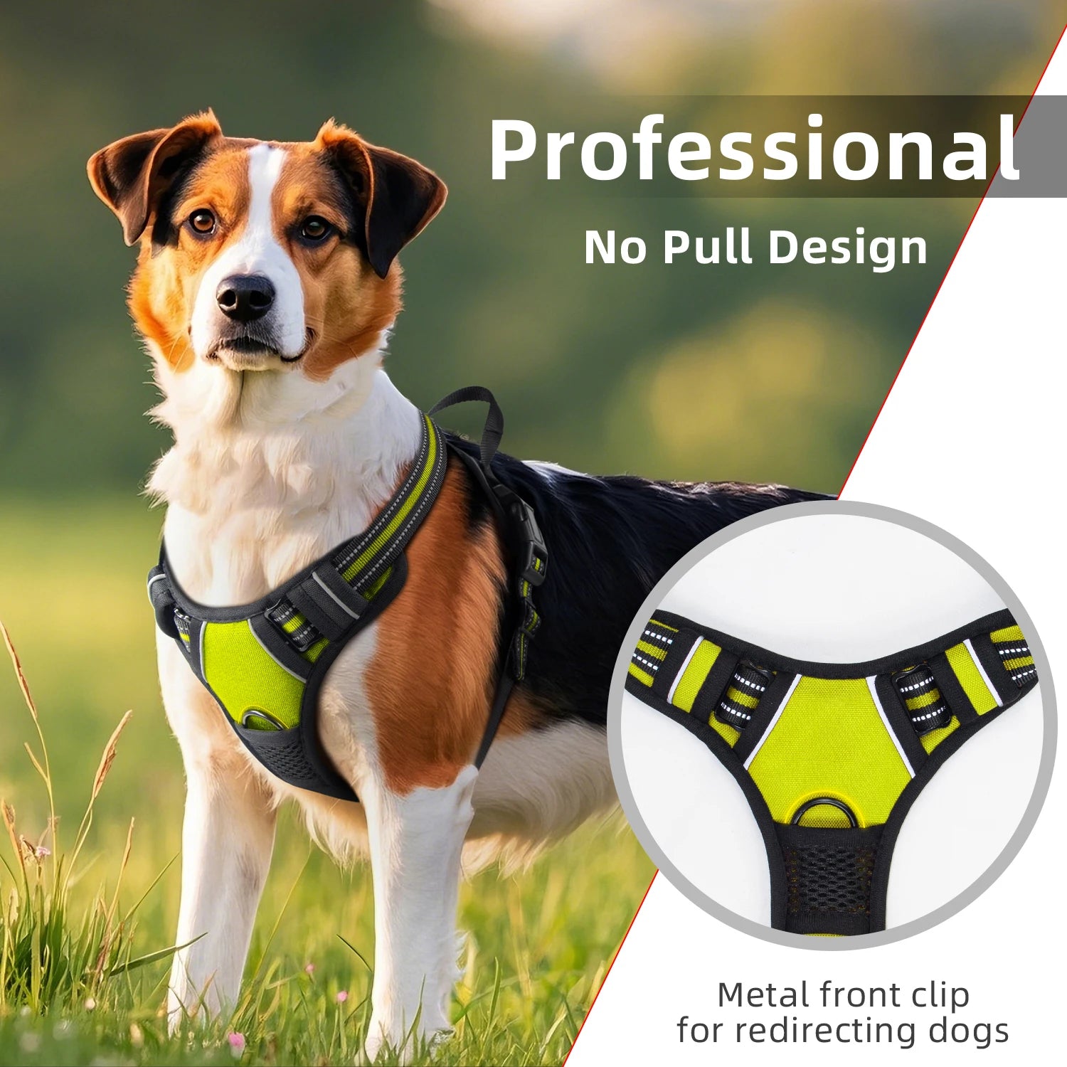 Reflective Running Dog Accessories : Breathable Harness Vest with Handle for Large & Medium Dogs / Rungear NZ