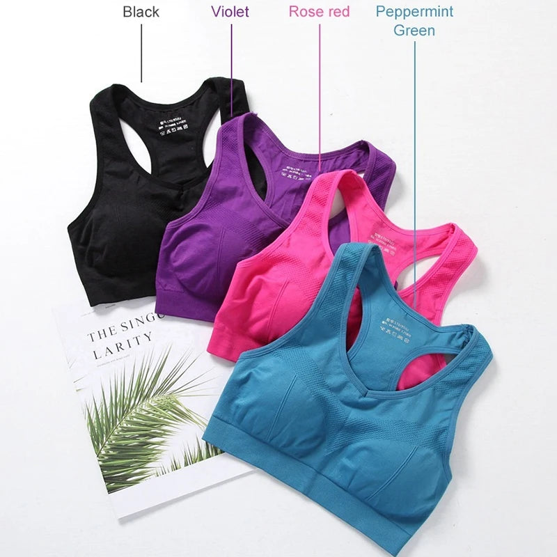 Women's Activewear Apparel: Breathable Push Up Fitness Sports Top Bra / Rungear