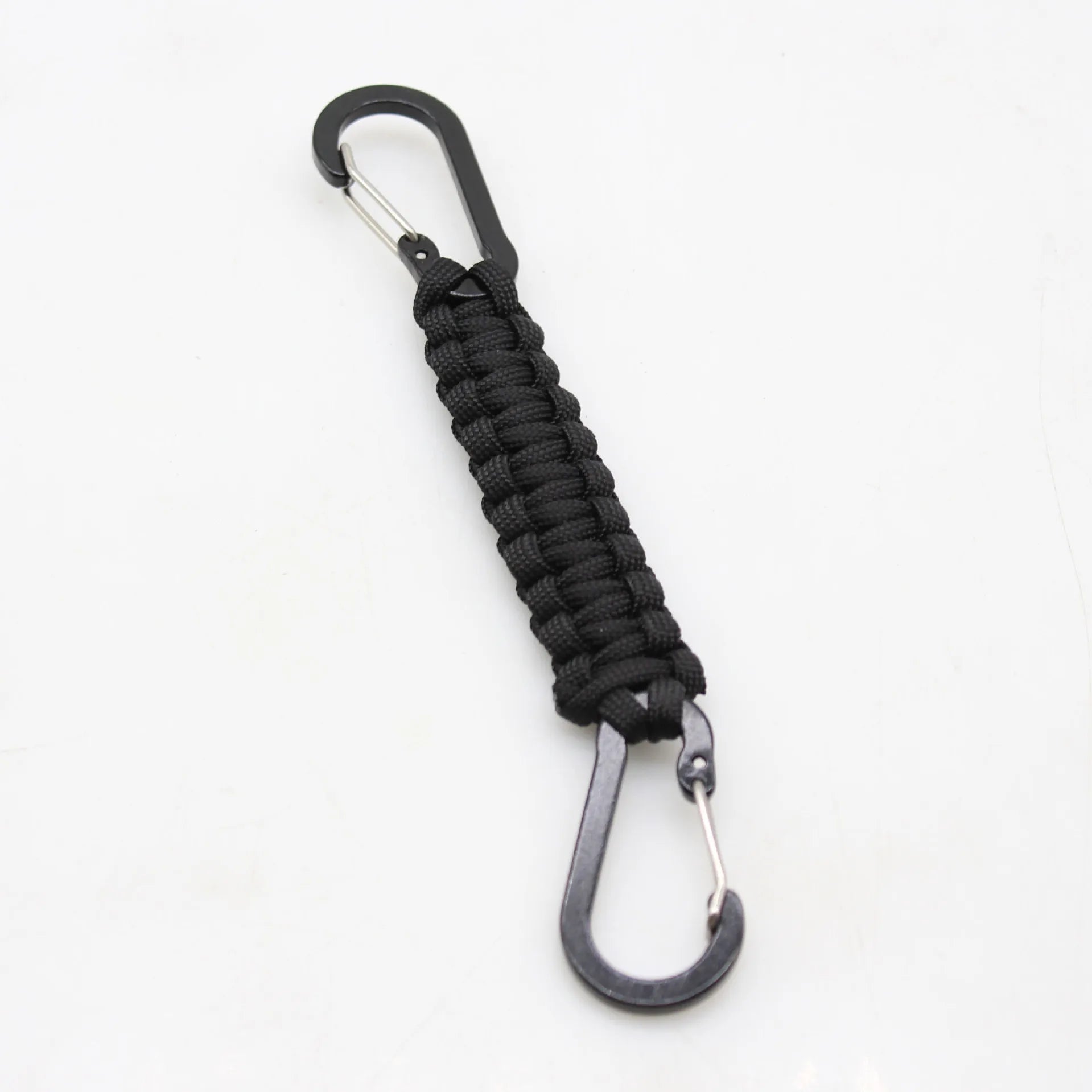 Trail Accessories: Paracord Keychain, Braided Double-Buckle Lanyard, Double Carabiners Paracord Keychain / Rungear