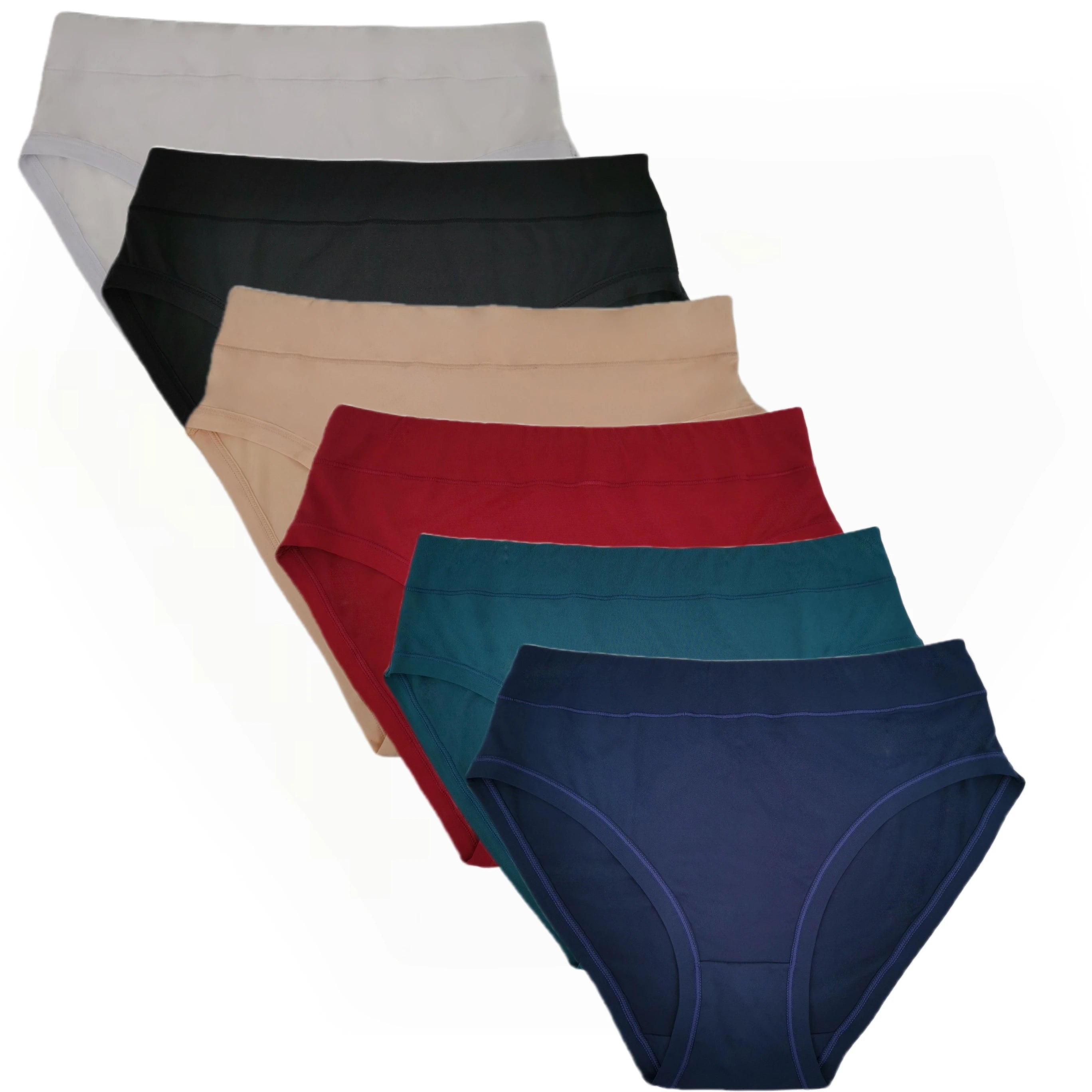 Women's Underwear Apparel: Plus Sized, High Cut, Breathable, Bamboo Underwear Briefs / Rungear