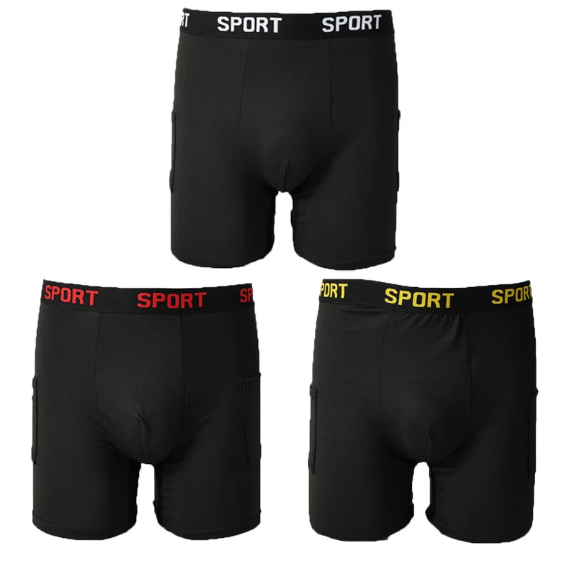 Men's Running Apparel: 3PC High Elasticity, Comfortable, Breathable, Flat-Crotch Underwear / Rungear