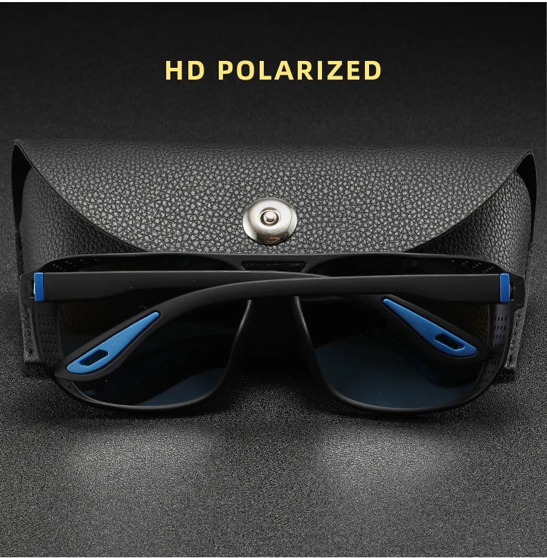 Sunglasses Running Gear: Unisex, Polarized Square Sunglasses for Outdoor Fishing Riding, Running Travel / Rungear