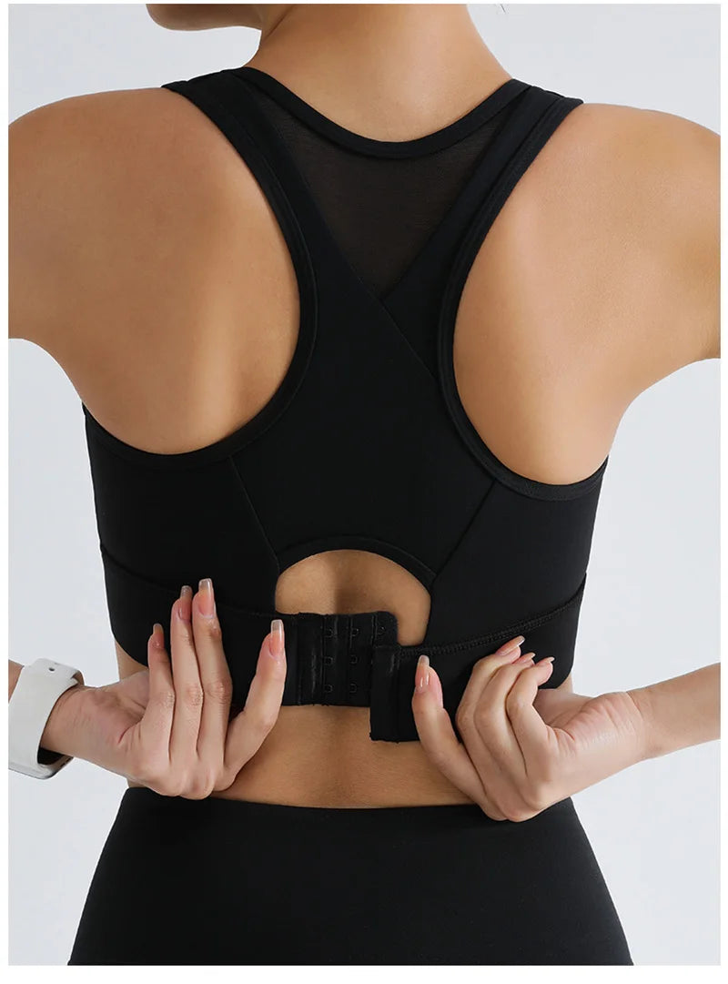 Women's Running Clothing: High Impact Full Support Adjustable Push Up Sports Bra Up To 3XL / Rungear