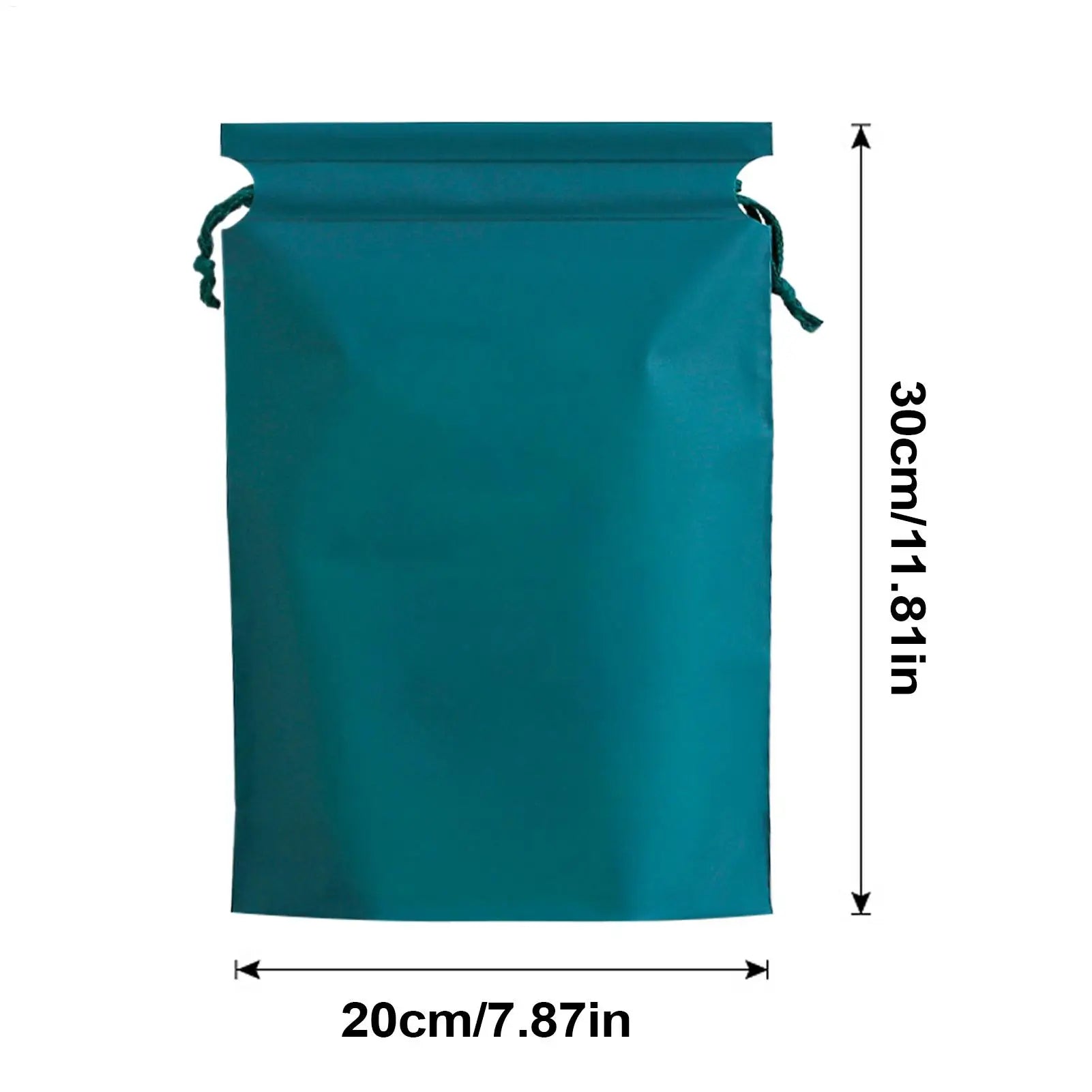 2 Pack Reusable Waterproof Drawstring Bags 30x20cm For Shoes, Wet Clothes, Outdoor Sports, Gym,Travel