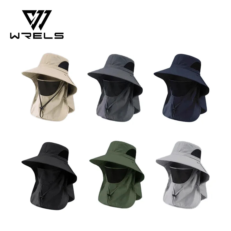 Summer Hat Gear: UV Protection, Outdoor Bucket Hat with Neck Flap Cap For Hiking, Outdoors / Rungear