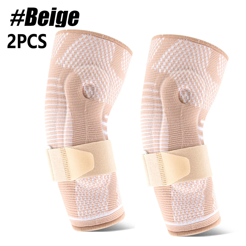 Running Compression Gear: Adjustable Arm Support with Gel Pad, Compression Sleeve with Strap / Rungear