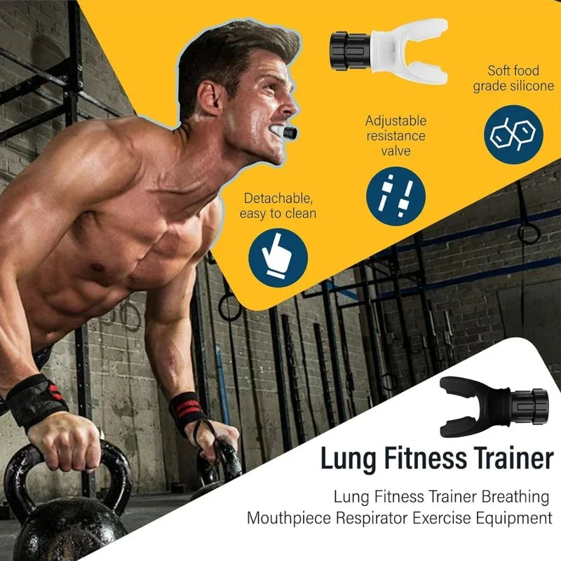 Running Tech Gear: Adjustable, Portable, Silicone Resistance Breathing Fitness Device / Rungear