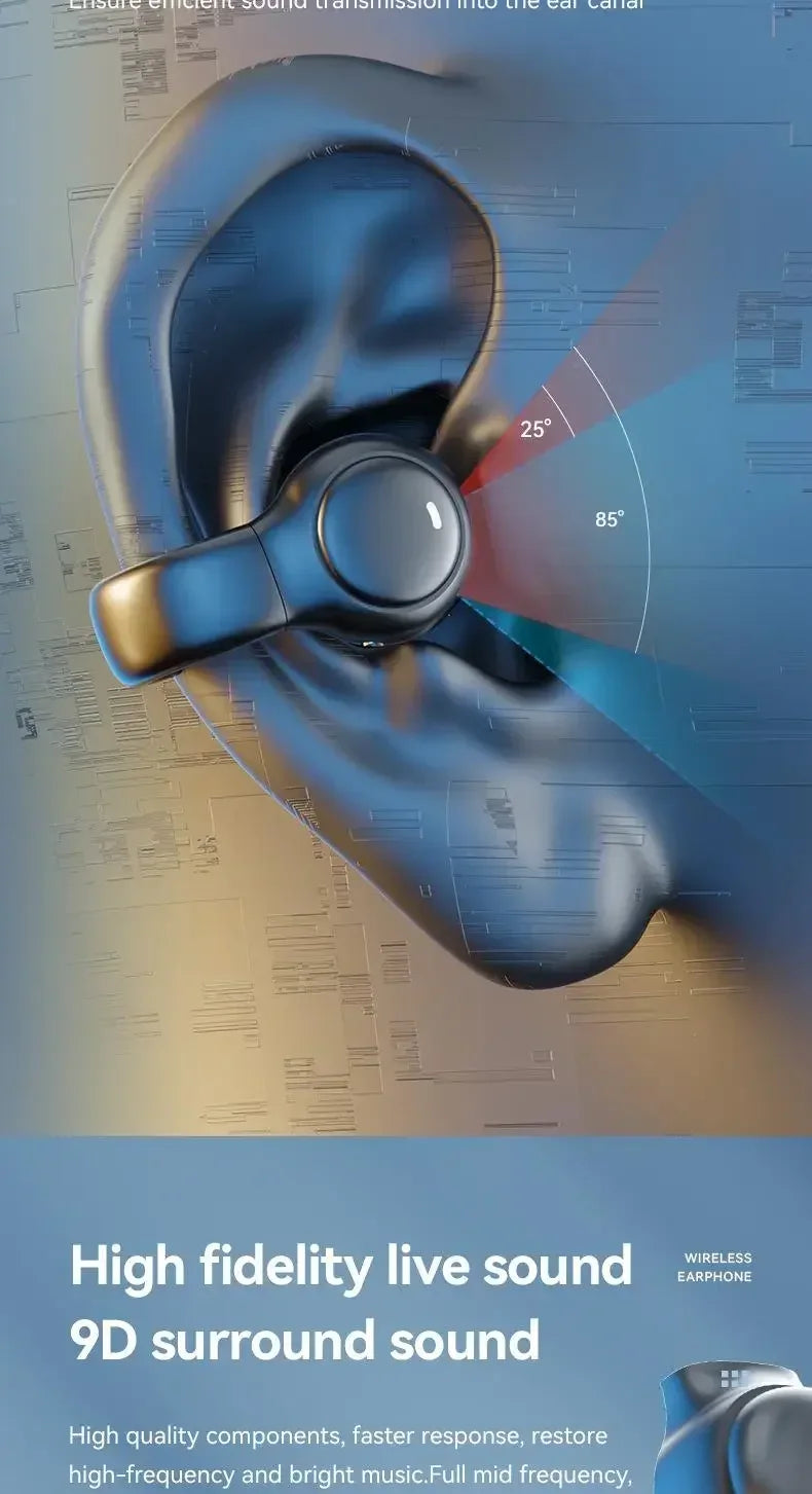 Running Earbuds Accessories: New Model 2026 X51 Wireless, Bluetooth, Bone Conduction, Sports Headset Charging Earphones With Mic / Rungear