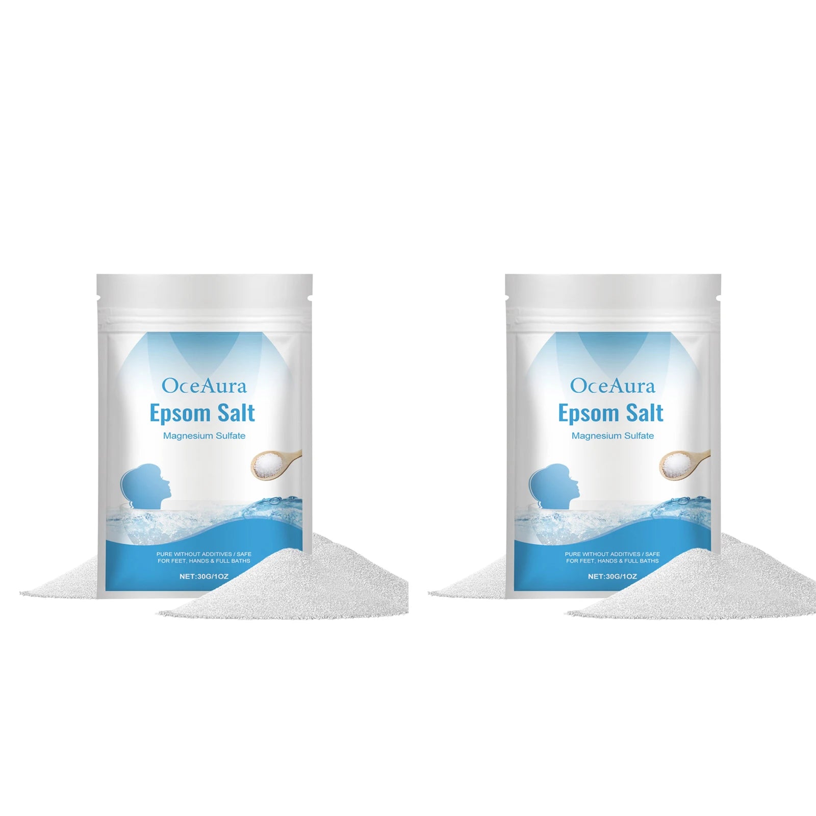 Recovery Gear Accessories: Pure Magnesium Sulfate Epsom Salts, Natural Relaxation Muscle Relief Detox Skin Care / Rungear