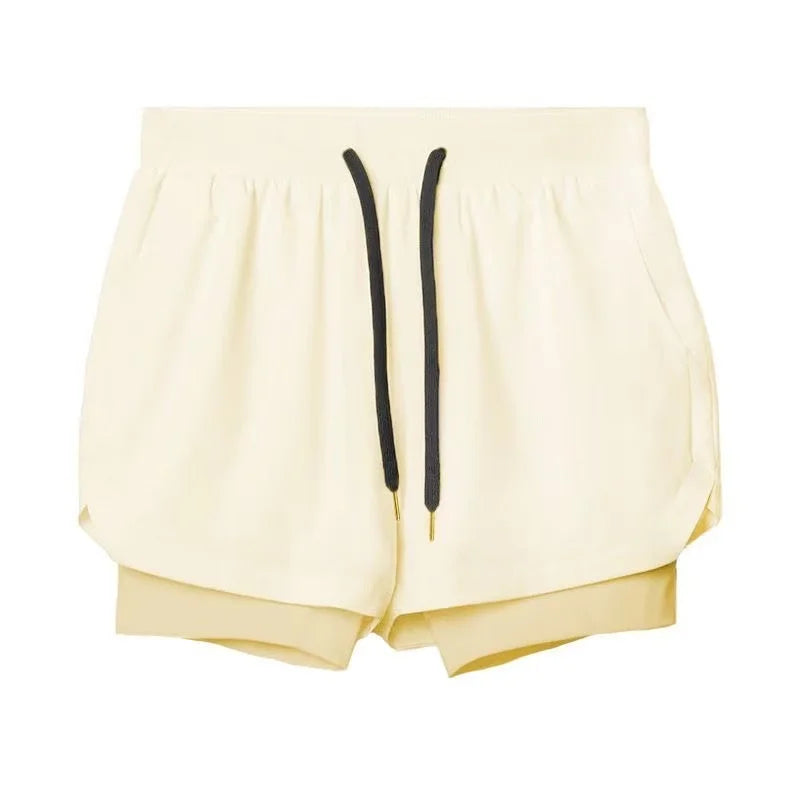 Men's Double Layer Shorts: 2 in 1 Breathable, Double Layer, Quick Dry, Running Workout Sports Shorts / Rungear