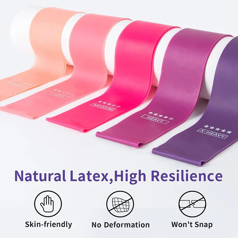 Resistance Elastic Loop Exercise Bands 5 Different Levels Suitable For Strength Training