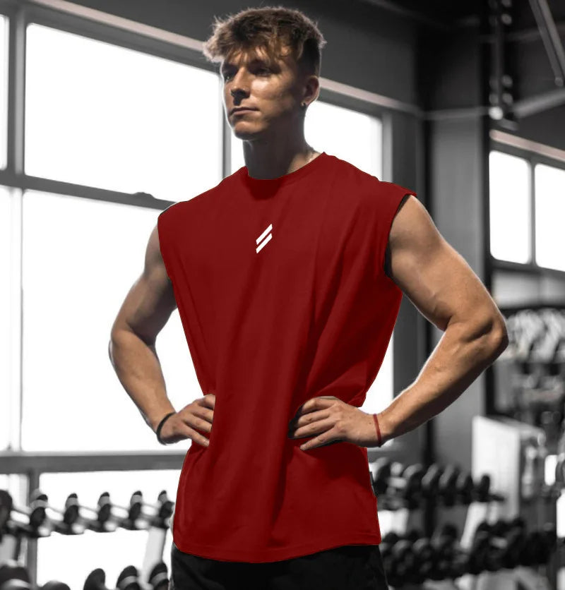 Men's Running Apparel: Sleeveless, Quick-Dry, Breathable Mesh Workout Tank T-Shirt / Rungear