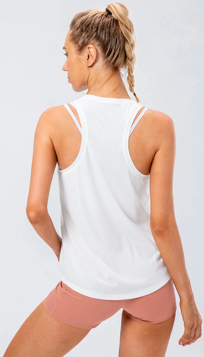 Women's Running Gear: Loose, Quick Dry Workout Sports Tank Tops / Rungear