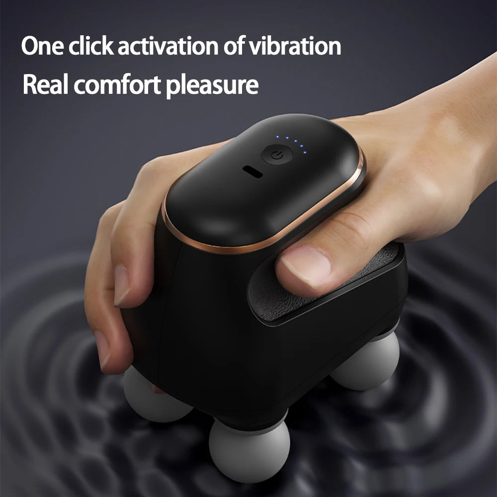 Recovery Massage Accessories: Portable, 4 Head, High Frequency, Fascia Gun Muscle Massager Machine / Rungear