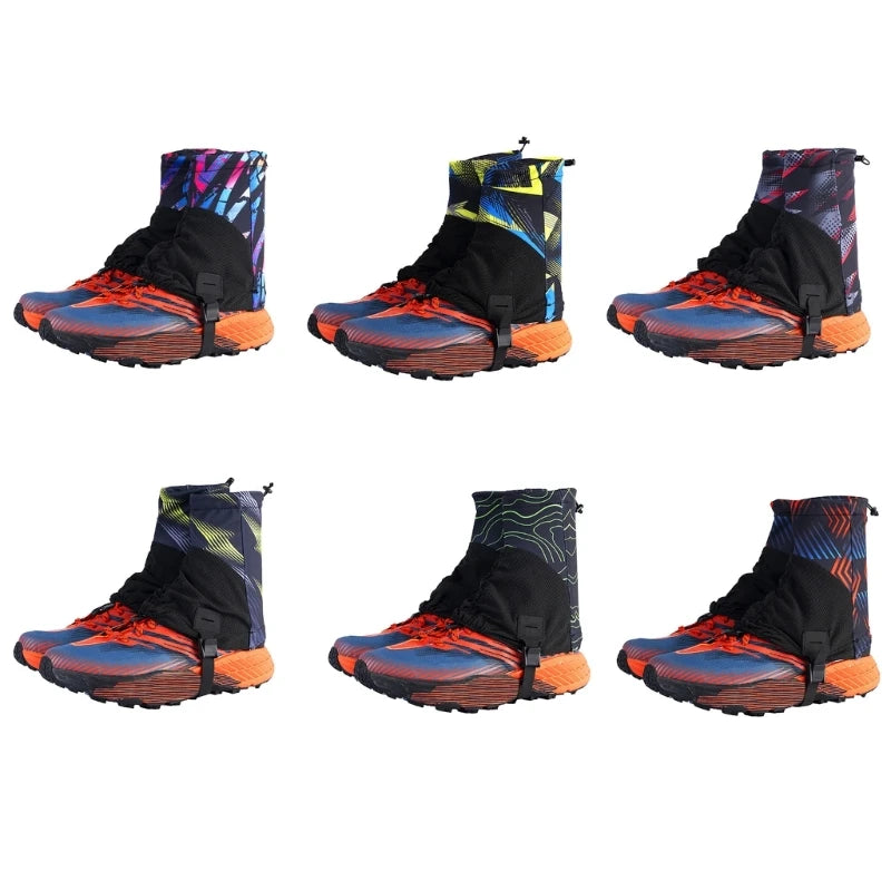 Breathable Outdoor Trail Gaiters Low Ankle Gaters Protective Shoe Covers For Running Hiking Trail Mountaineering