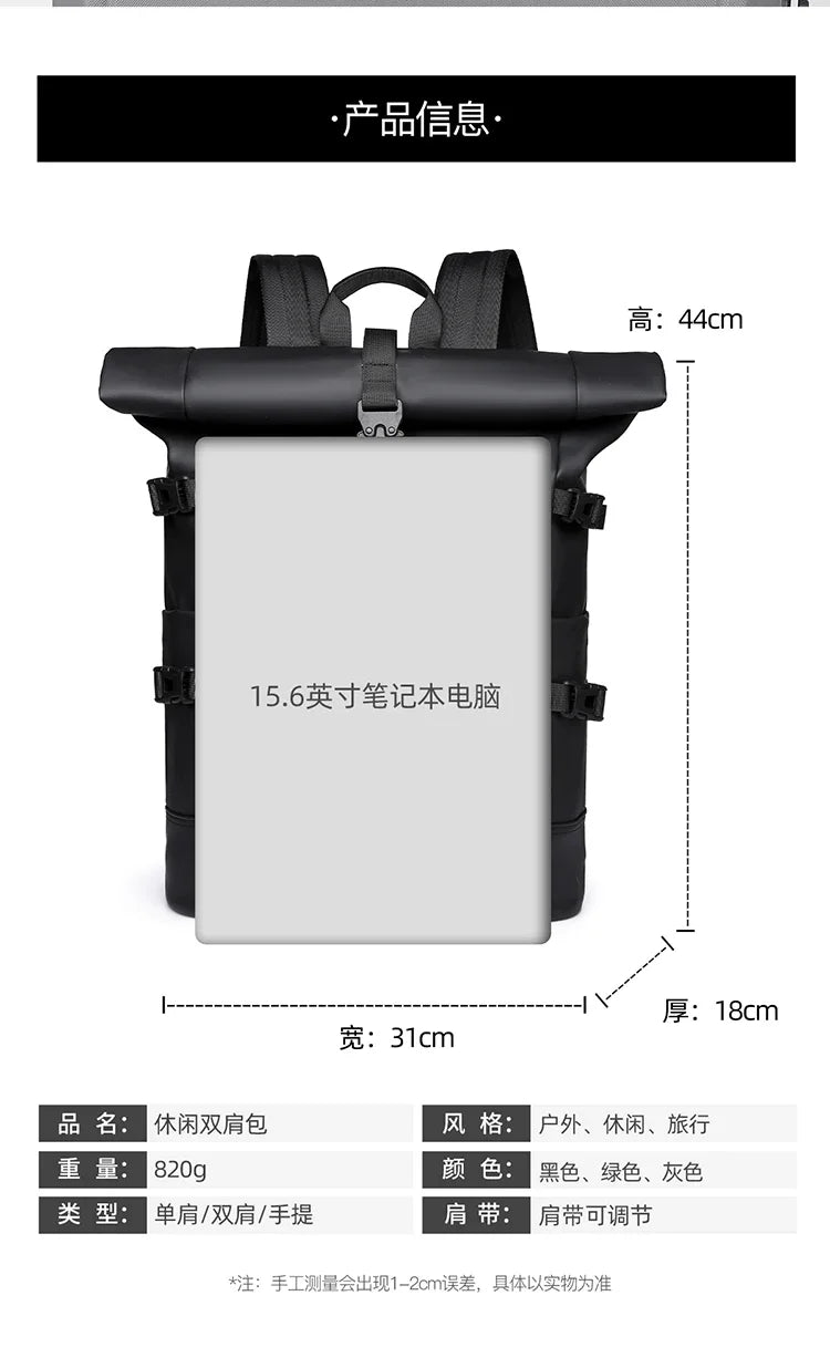 Waterproof Trail Gear: Durable, Waterproof, Outdoor Roll Top, Dry Storage Backpacks for Hiking, Travel / Rungear