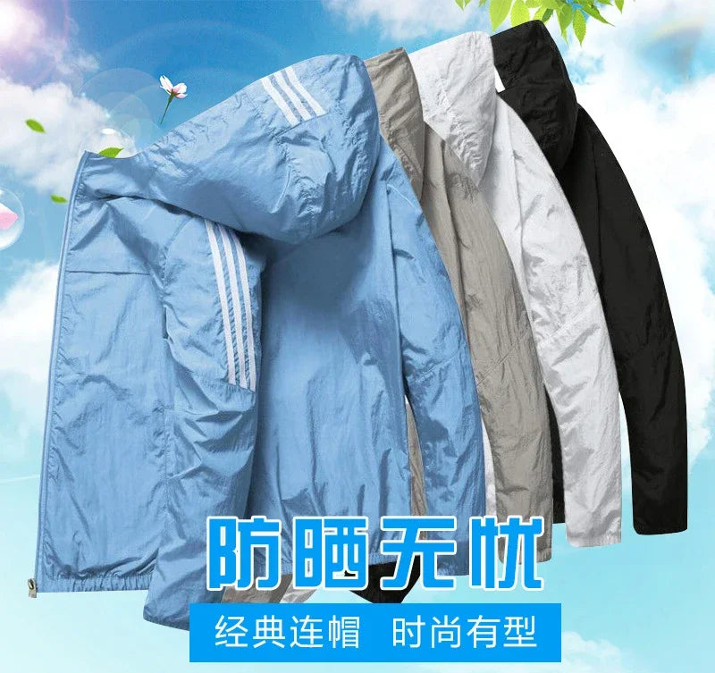 Running Apparel For Summer: Lightweight, Sun-Protective, Hooded Sports Thin Jacket / Rungear