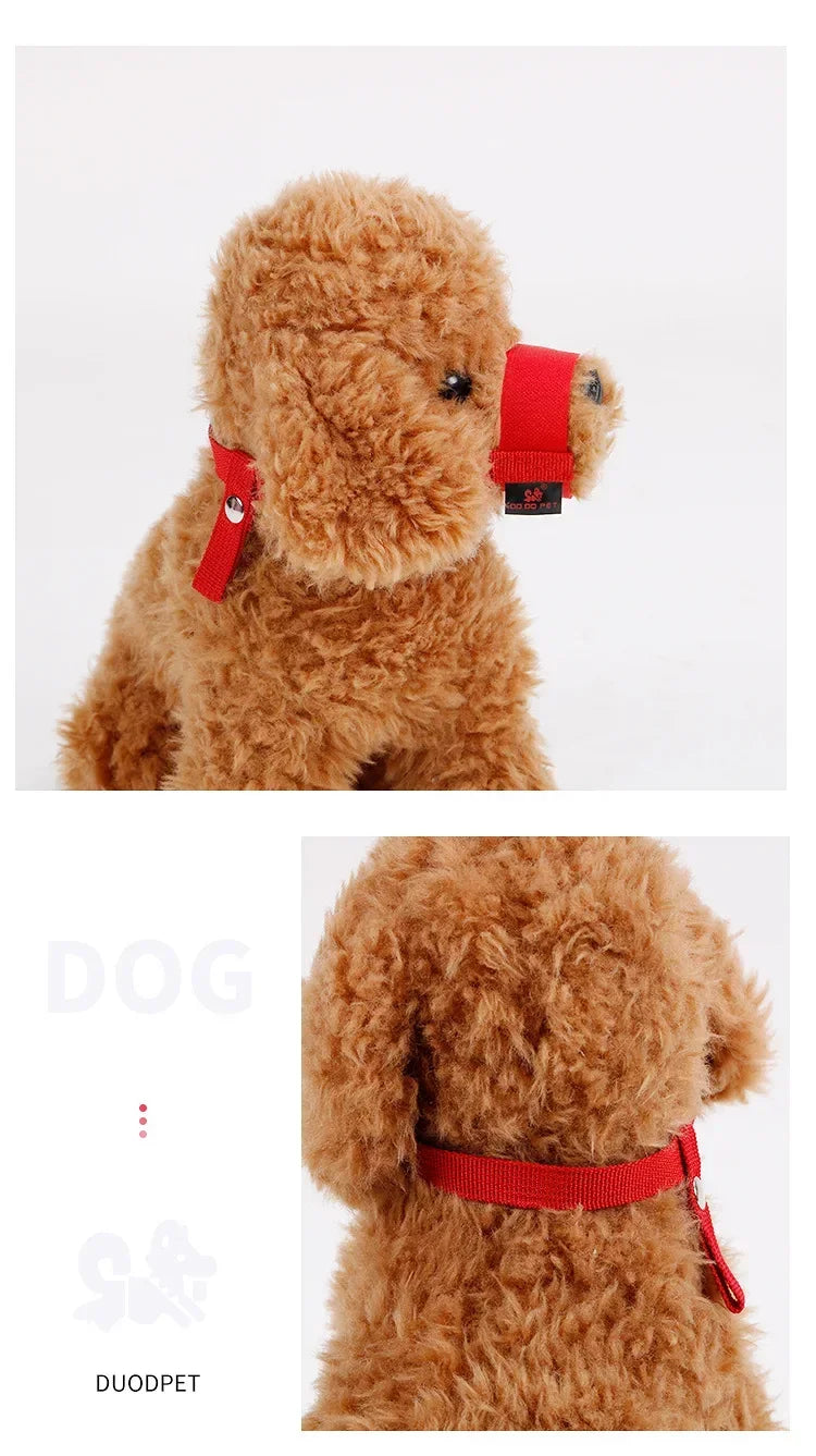 Running Dog Gear: Anti-Bite, Anti-Bark, Soft Nylon, Breathable Dog Muzzle With Adjustable Straps For Small Dogs / Rungear