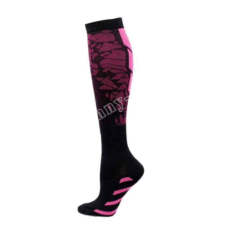 Running Compression Socks: 1 PC Medical 20-30mmhg Compression Socks for Flight, Travel, Pregnancy, Edema Diabetes, Varicose Veins / Rungear