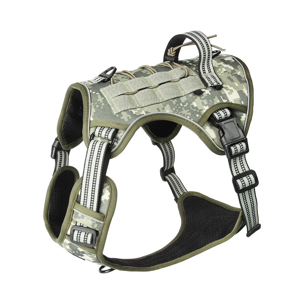 Dog Reflective Gear: Tactical Training, No Pull, Adjustable, Reflective Safety Dog Vest / Rungear
