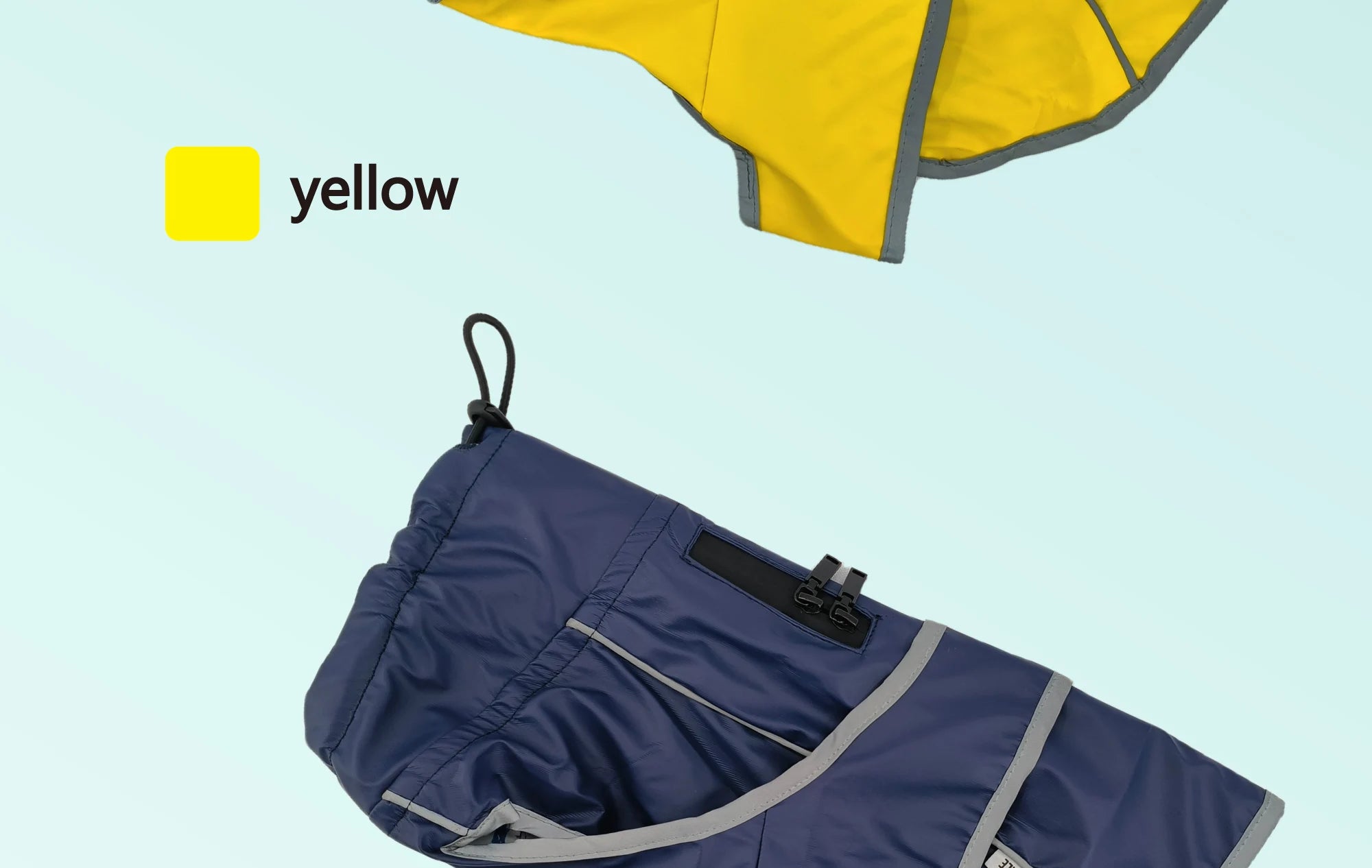 Dog Jacket Gear: Waterproof Raincoat with Reflective Strips and Adjustable Hood / Rungear