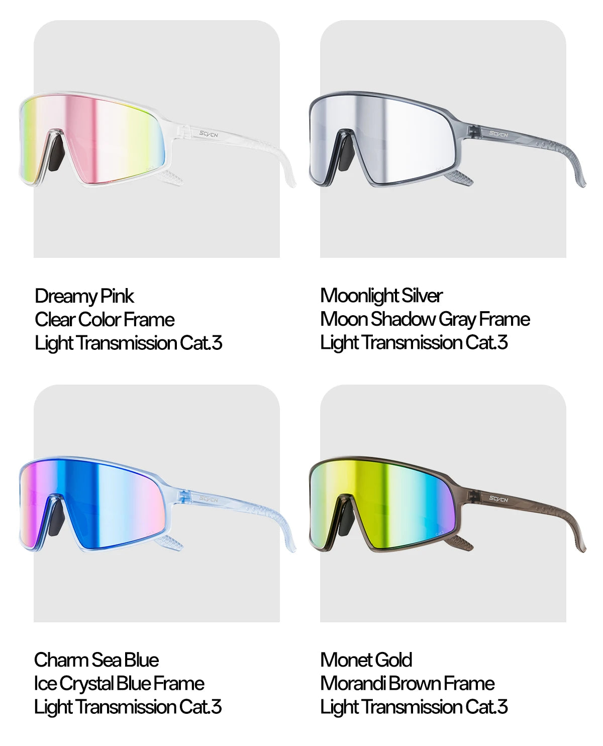 Running Sunglasses Gear: SCVCN New Large-Frame Outdoors Sports Running Sunglasses UV400 / Rungear