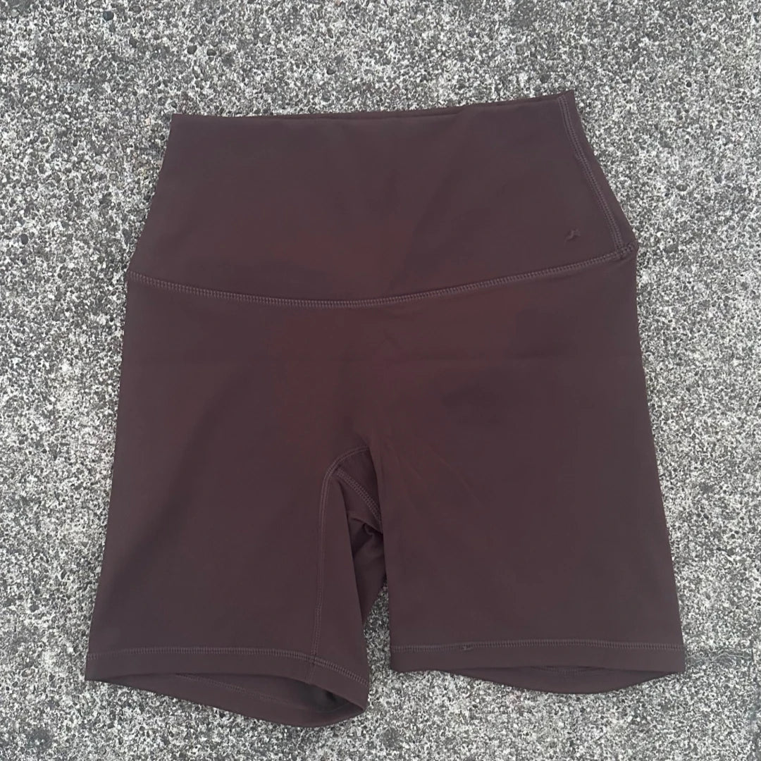 Women's Shorts Apparel: Solid Colour, High Waist, Comprehensive Fitness Sports Training Shorts with  Internal Pocket / Rungear
