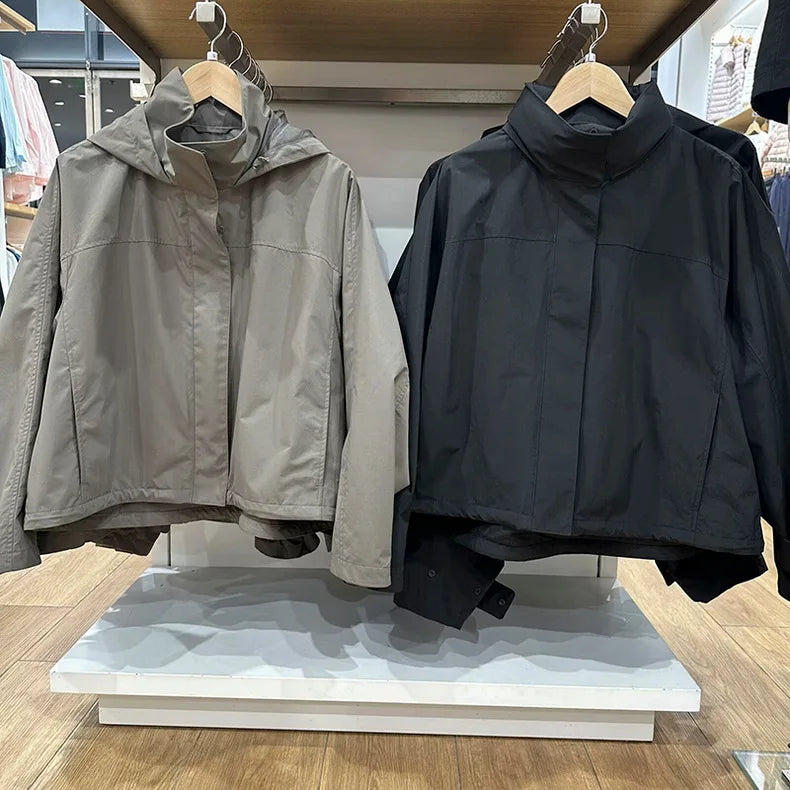 Women's Hooded Casual Jacket – Lightweight, Single-Breasted, Relaxed Fit | Summer Outwear | S–XL