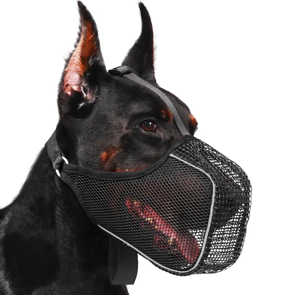 Running Dog Accessories: Breathable, Soft Mesh, Full Coverage Dog Muzzle for Small To Large Dogs Mask / Rungear