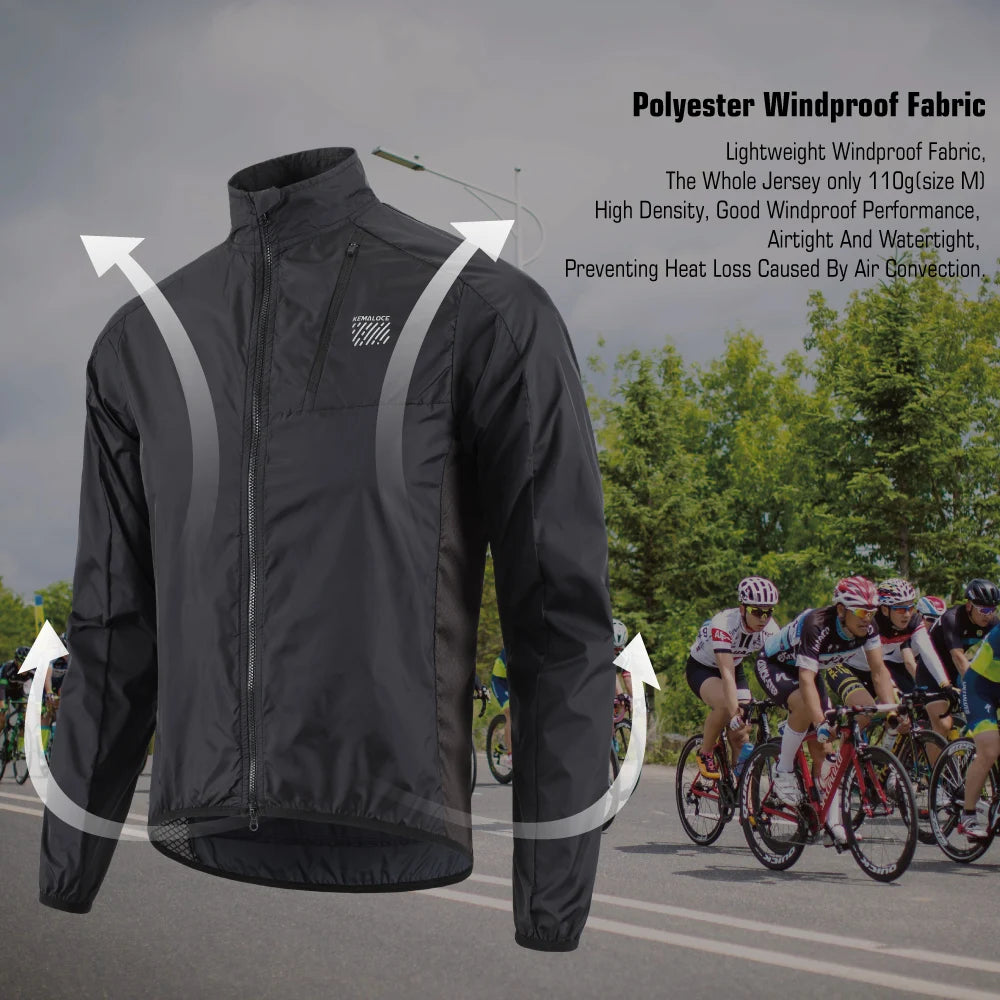 Men's Winter Apparel: KEMALOCE Windproof, Ultra Lightweight, Long Sleeved Windbreaker Jacket 2025 / Rungear