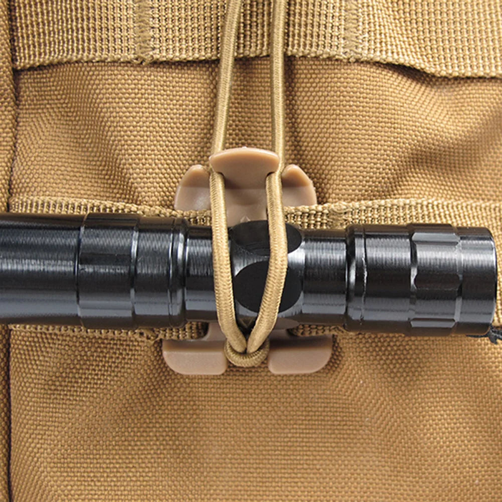 Trail Gear Accessories: 2PC Backpack Buckle Clamp Carabiner, Nylon Bag Hanger Hook / Rungear