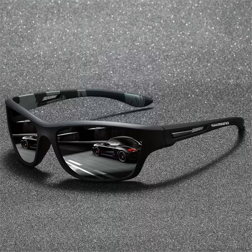 Sunglasses Gear Accessories: Shimano UV400 Unisex Polarized Protective Outdoor Sports Sunglasses / Rungear