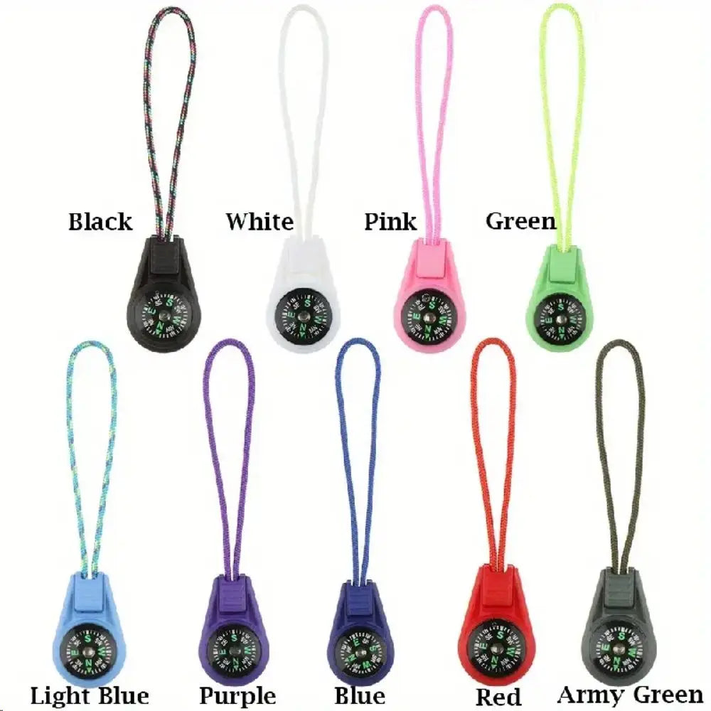 Running Trail Accessories: Waterproof, Durable, Mini Multifunctional Pocket Survival Compass For Hiking / Rungear
