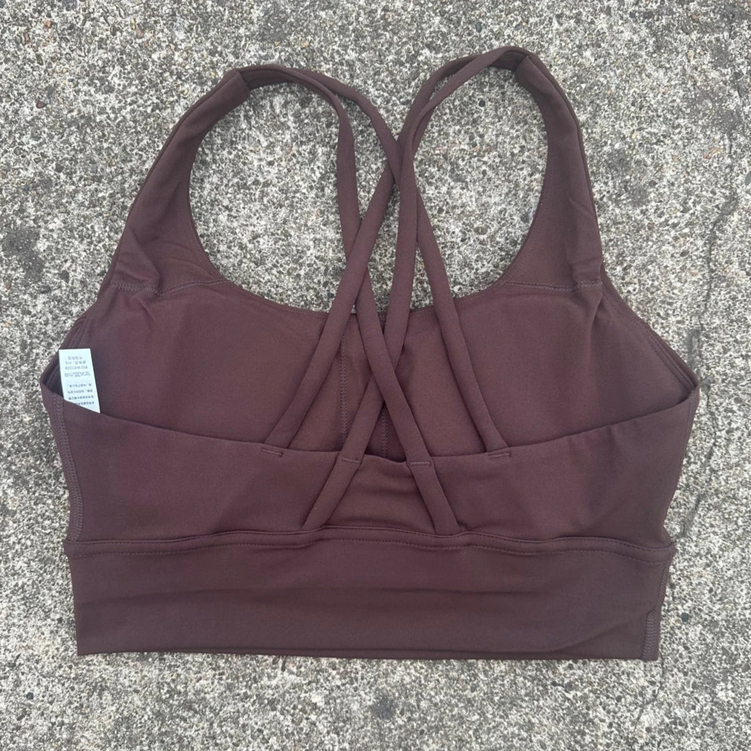 Women's Bra Apparel: Solid Color, High Strength Shockproof, Soft Cross Back, High Strength Shockproof, Fitness Sports Bra / Rungear